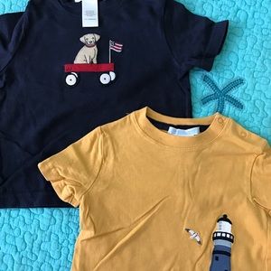 Lot of two boys 3-6 month Janie and Jack shirts